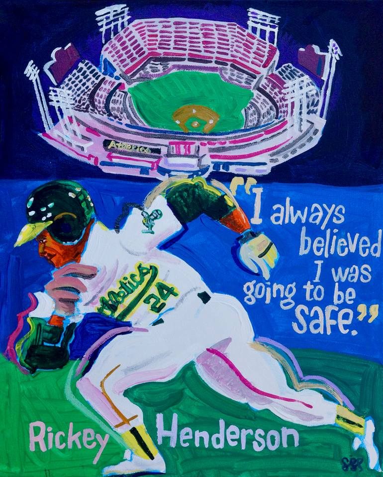 Rickey Henderson Painting