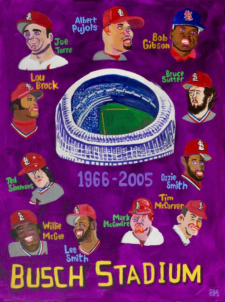 The Old Busch Stadium Painting